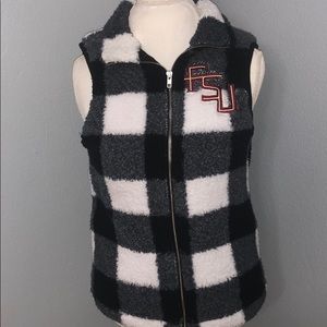 Victoria’s Secret PINK FSU Fluffy Vest XS NWT